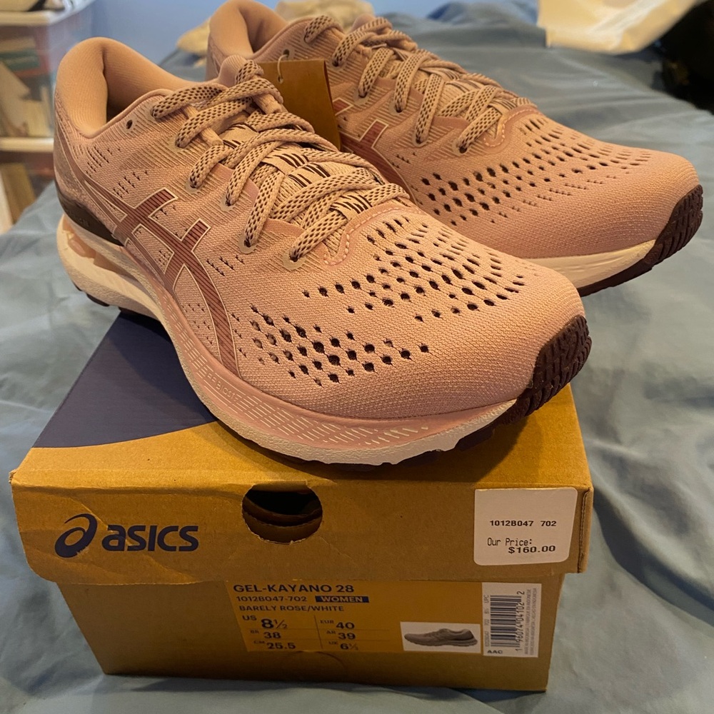 ASICS Women's Gel-Kayano 28 Running Shoes - Light Pink/Rose color